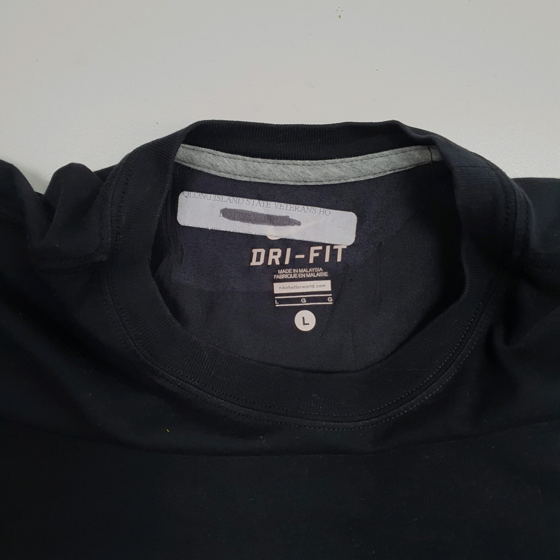 Mens Black Nike Dri Fit  T Shirt