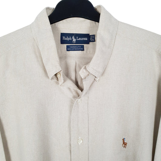 Mens Beige Ralph Lauren   Shirt
