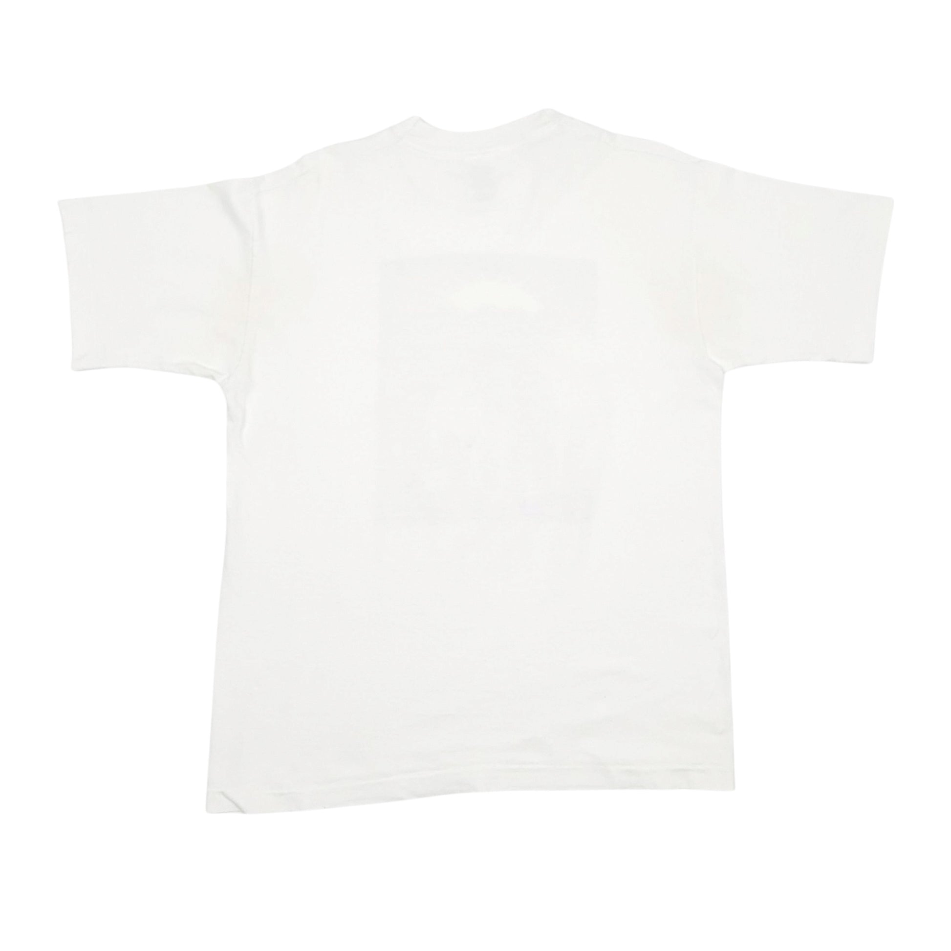 Mens White Fruit Of The Loom  Crewneck T Shirt
