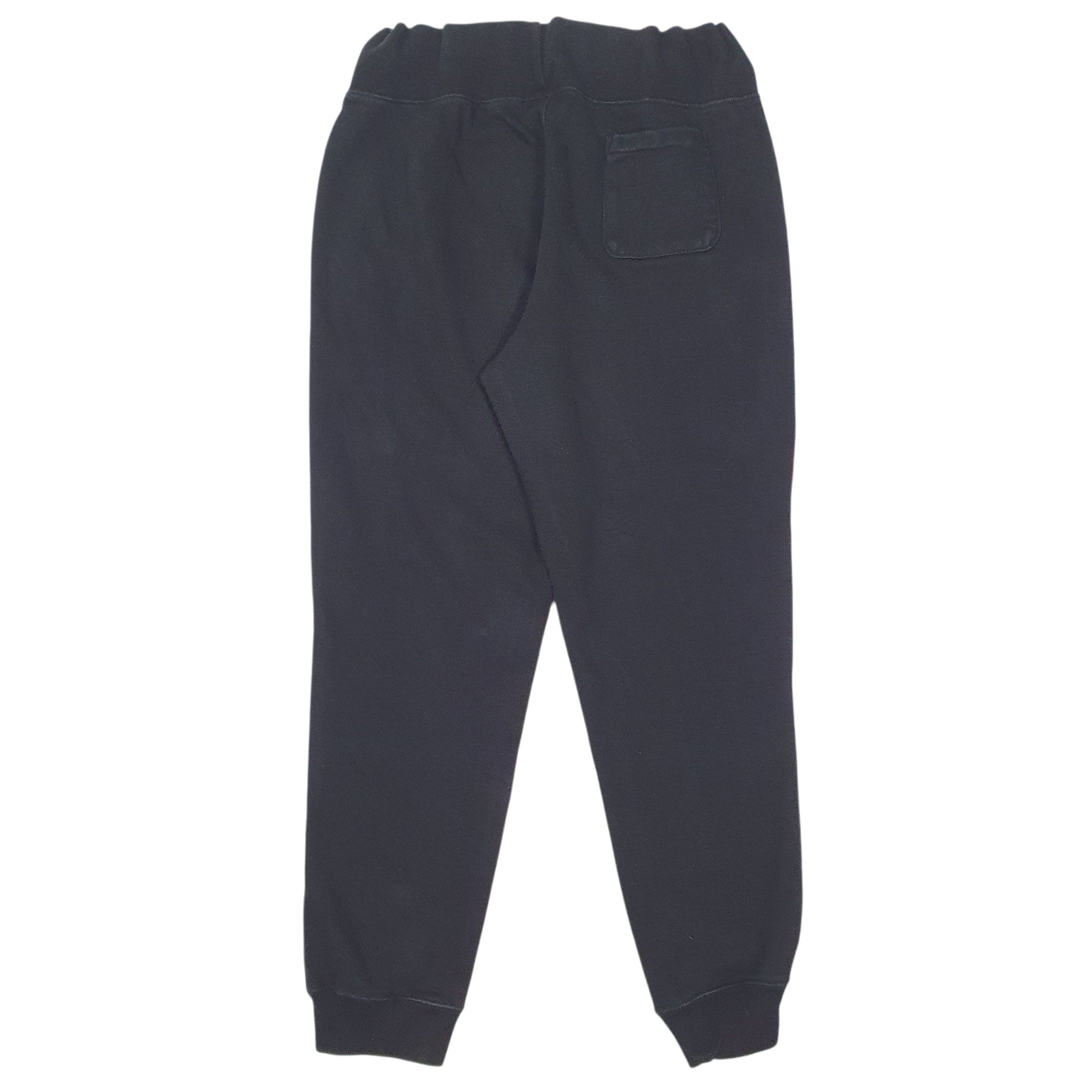 Mens Black Champion Reverse Weave  Trousers