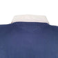 Mens Navy Barbarian Rugby Hoodie Polo Shirt