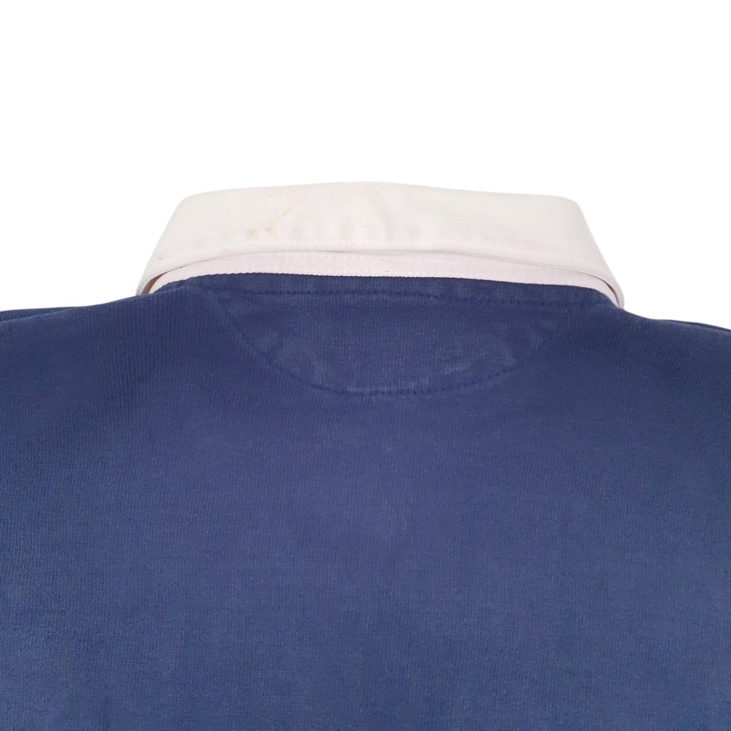 Mens Navy Barbarian Rugby Hoodie Polo Shirt