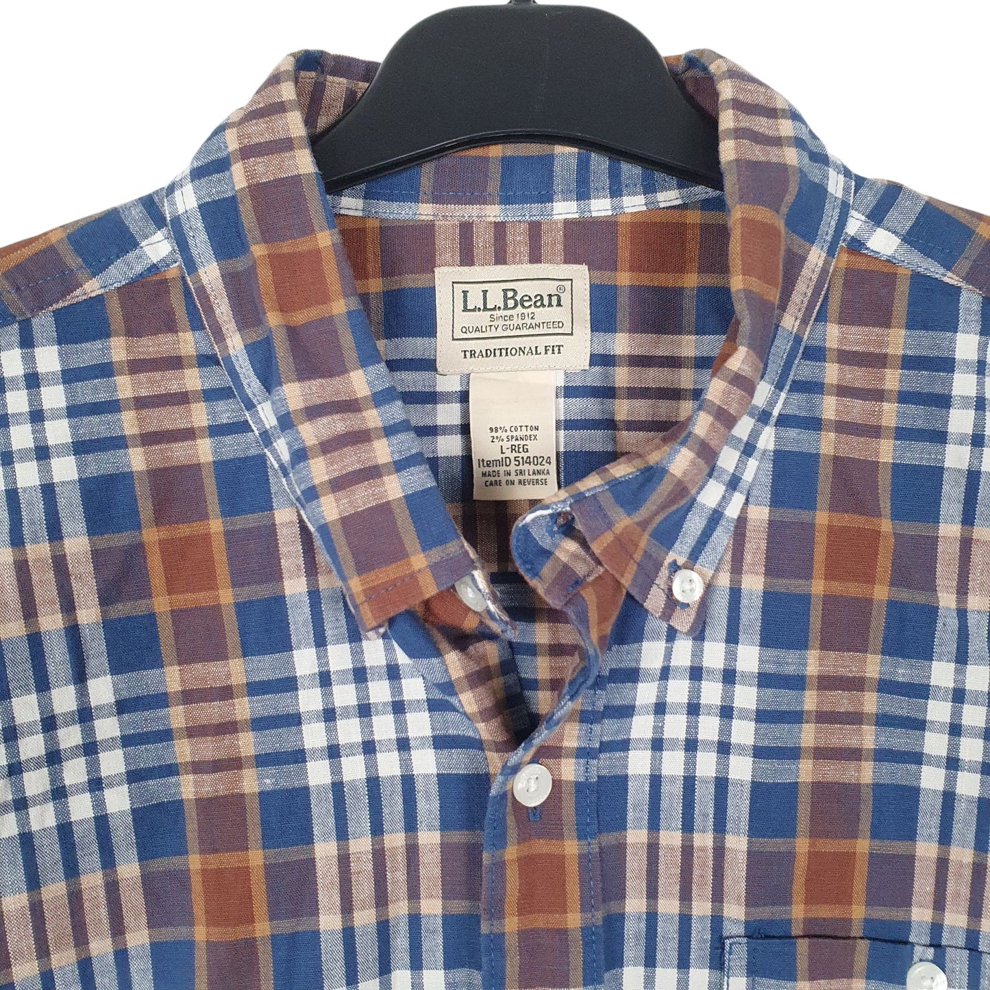 Mens Blue L.L.Bean   Shirt