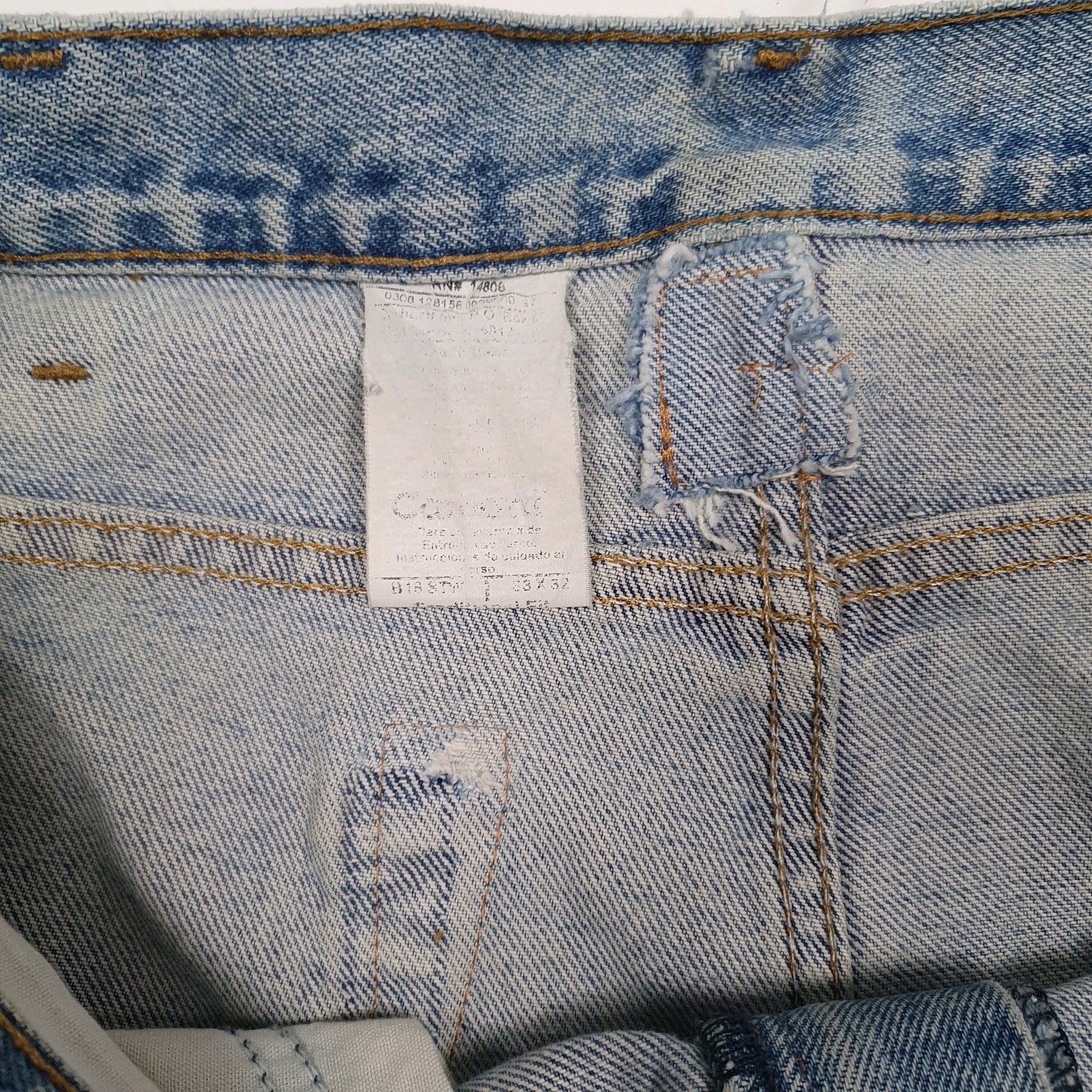 Mens Blue Carhartt   Shorts