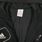 Mens Black Adidas Vintage 00s Hoodie Full Zip Coat