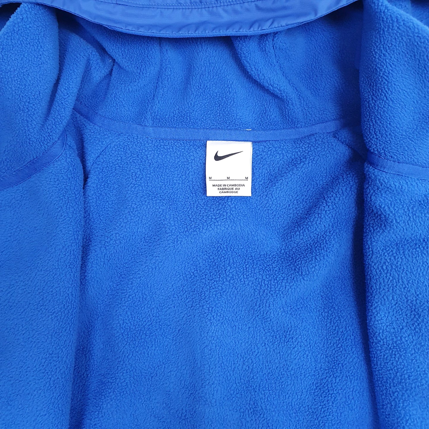 Mens Blue Nike Winterized Fleece Hoodie Coat