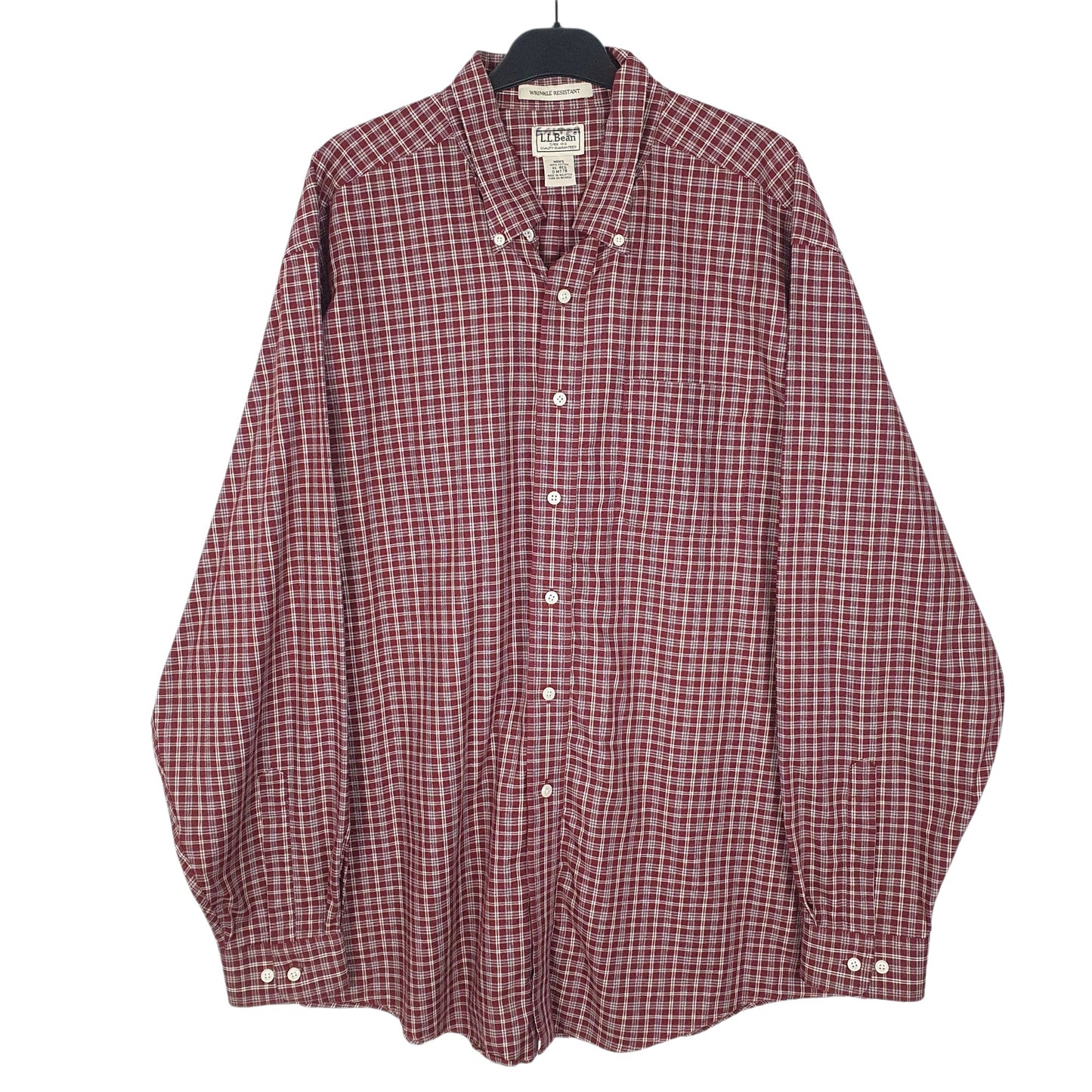 Mens Red L.L.Bean  Long Sleeve Shirt