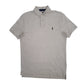 Mens Grey Polo Ralph Lauren Custom Slim Fit Short Sleeve Polo Shirt