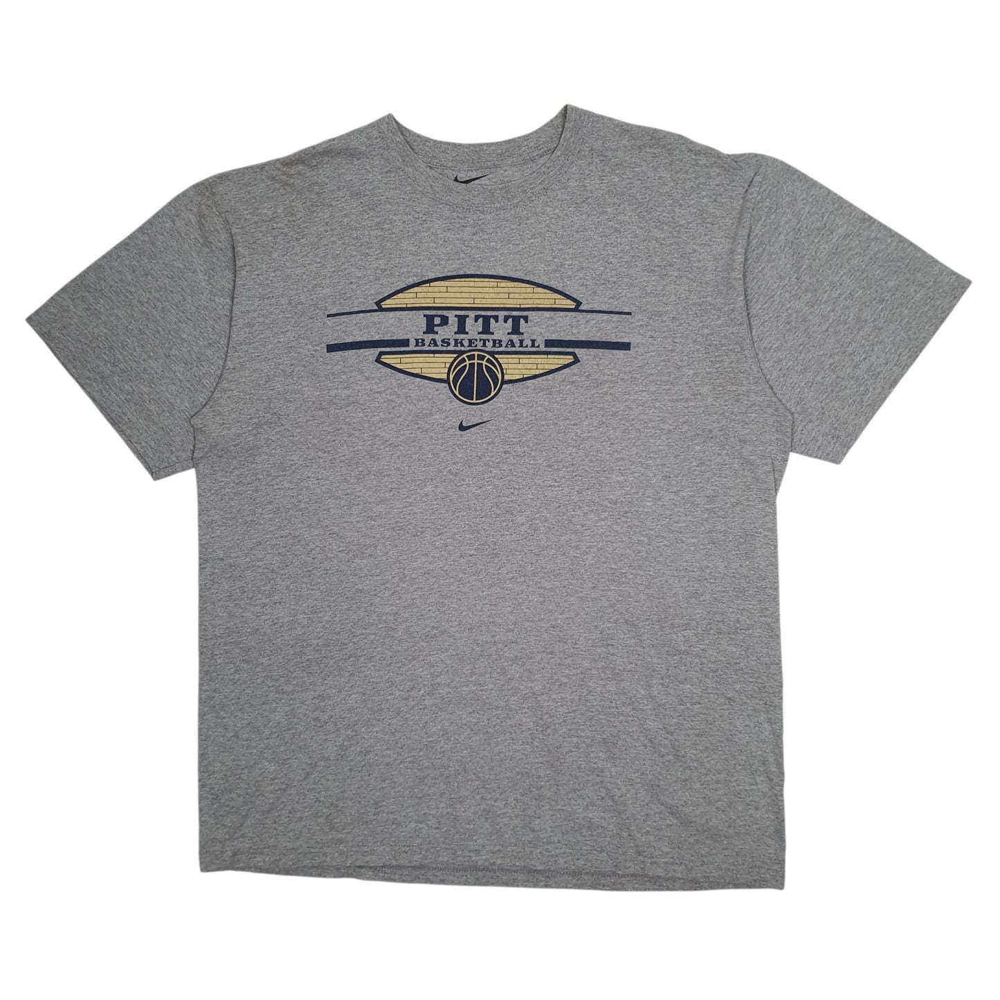 Mens Grey Nike Pitt Basketball Short Sleeve T Shirt