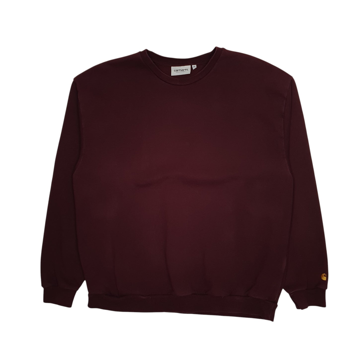 Womens Burgundy Carhartt WIP Chase Sweat Crewneck Jumper