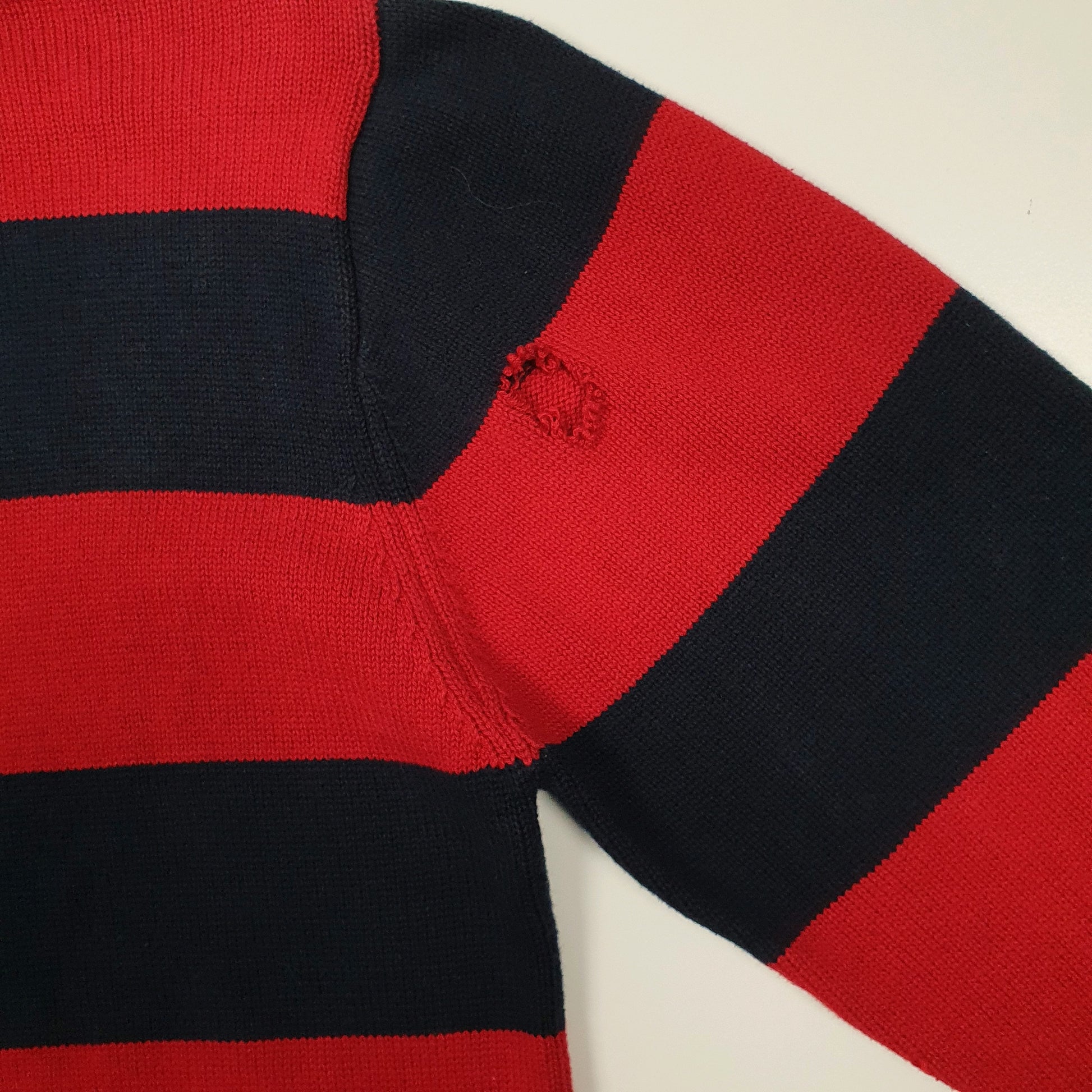 Mens Red Tommy Hilfiger  Quarter Zip Jumper