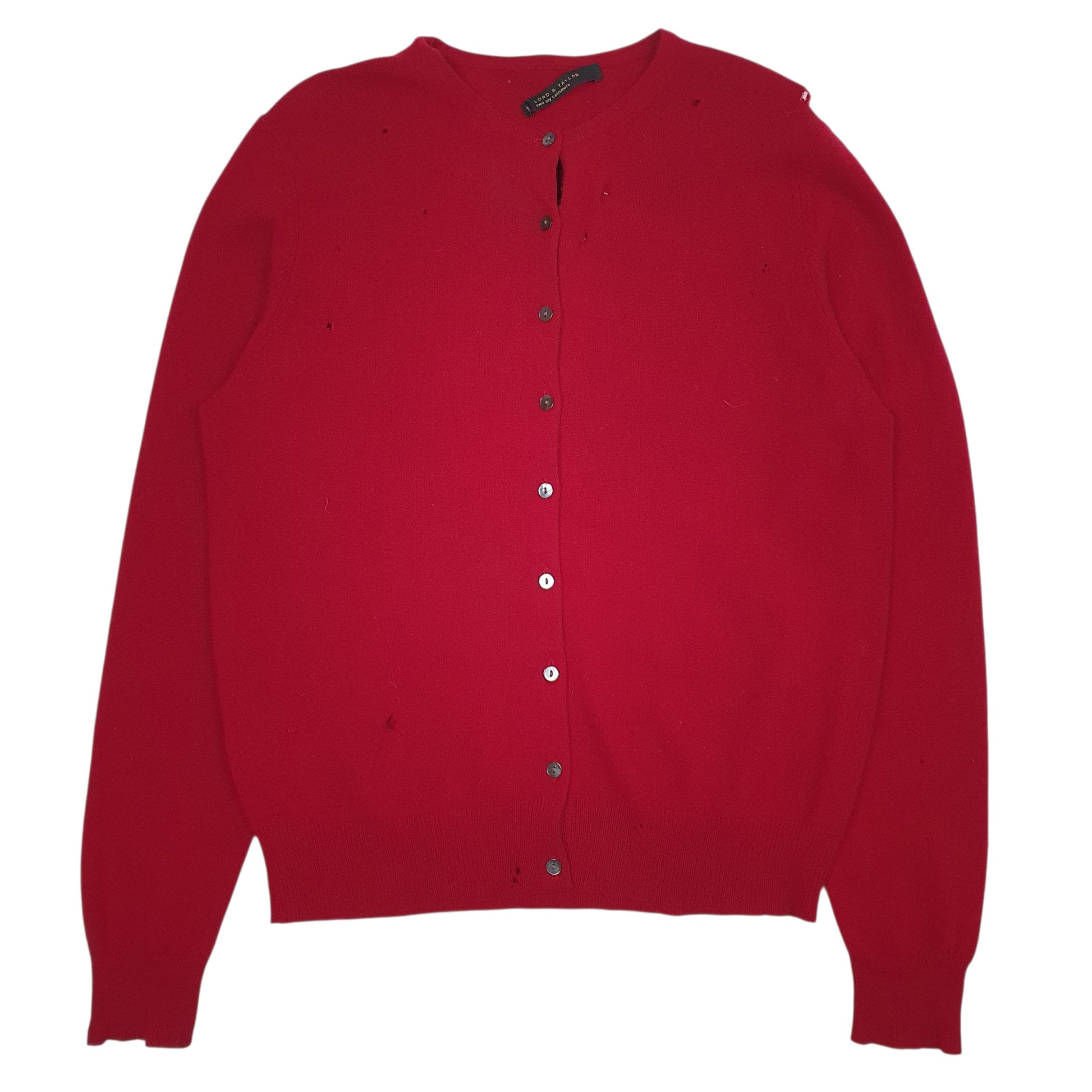 Womens Red Taylor & Lord  Cardigan Jumper