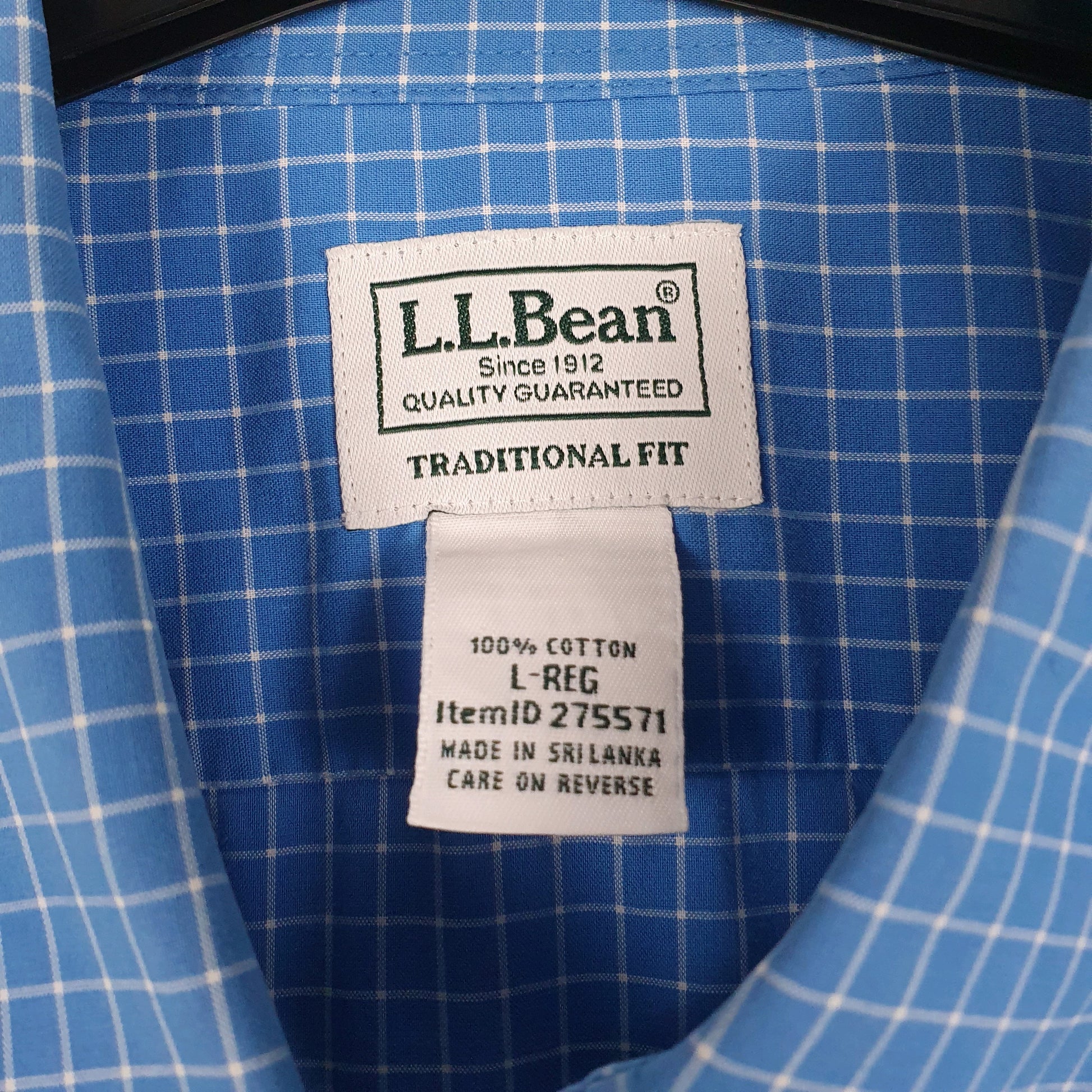Mens Blue L.L.Bean   Shirt