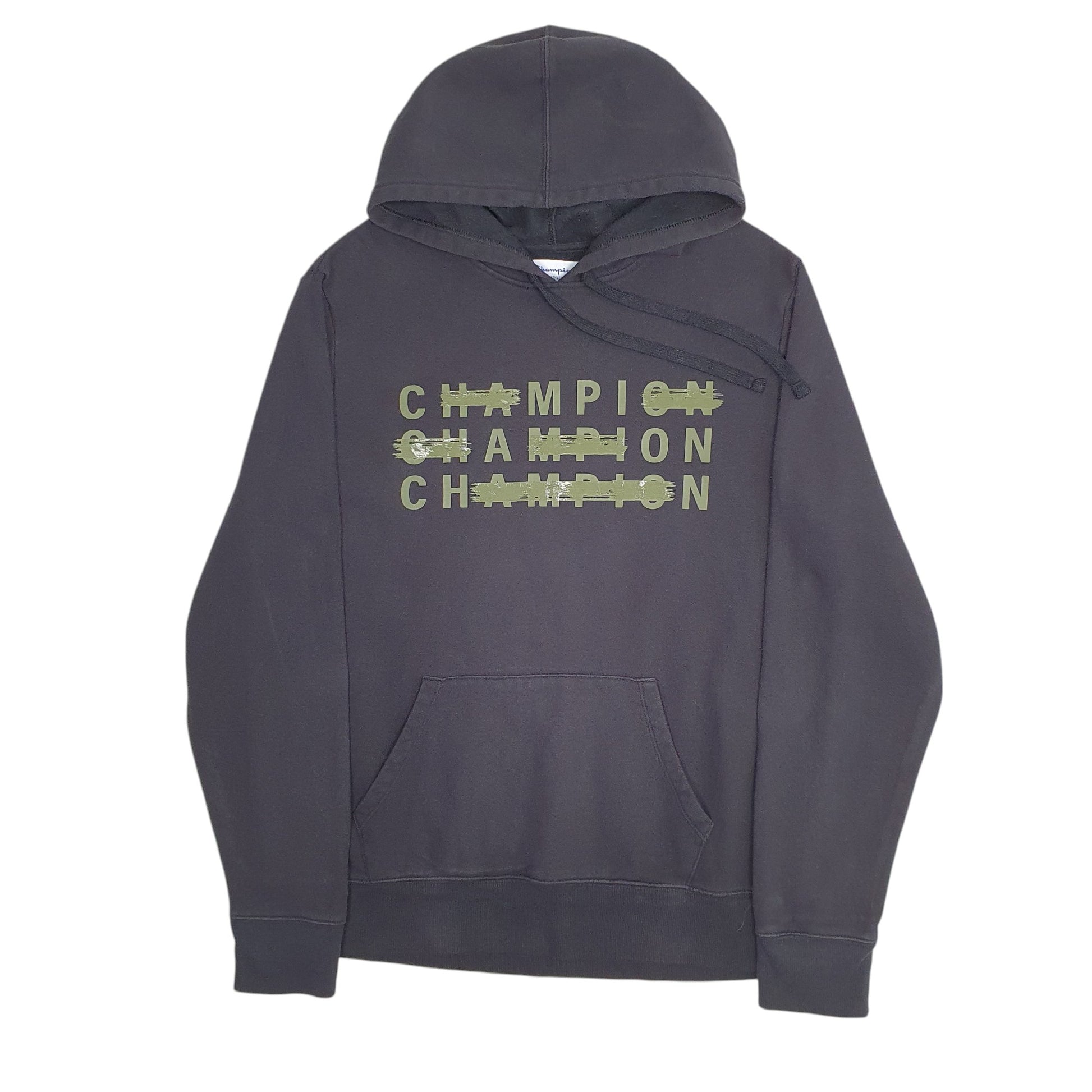 Mens Black Champion  Hoodie Jumper