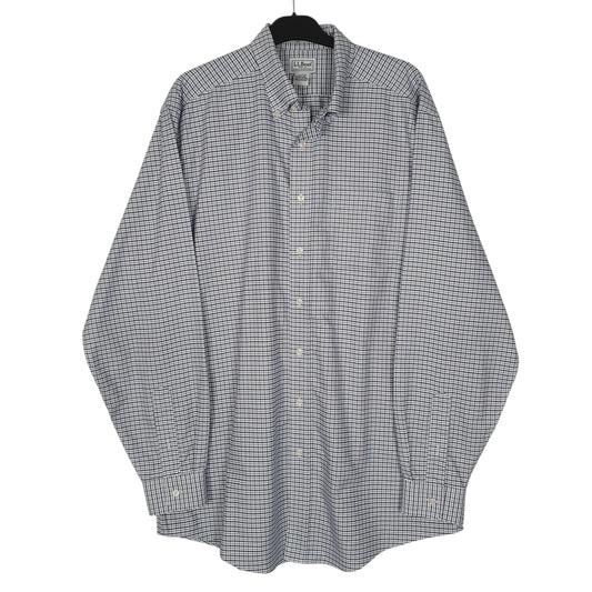 Mens Blue L.L.Bean  Long Sleeve Shirt