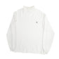 Mens Cream Polo Ralph Lauren Vintage 90s Made In USA Turtle Neck Jumper
