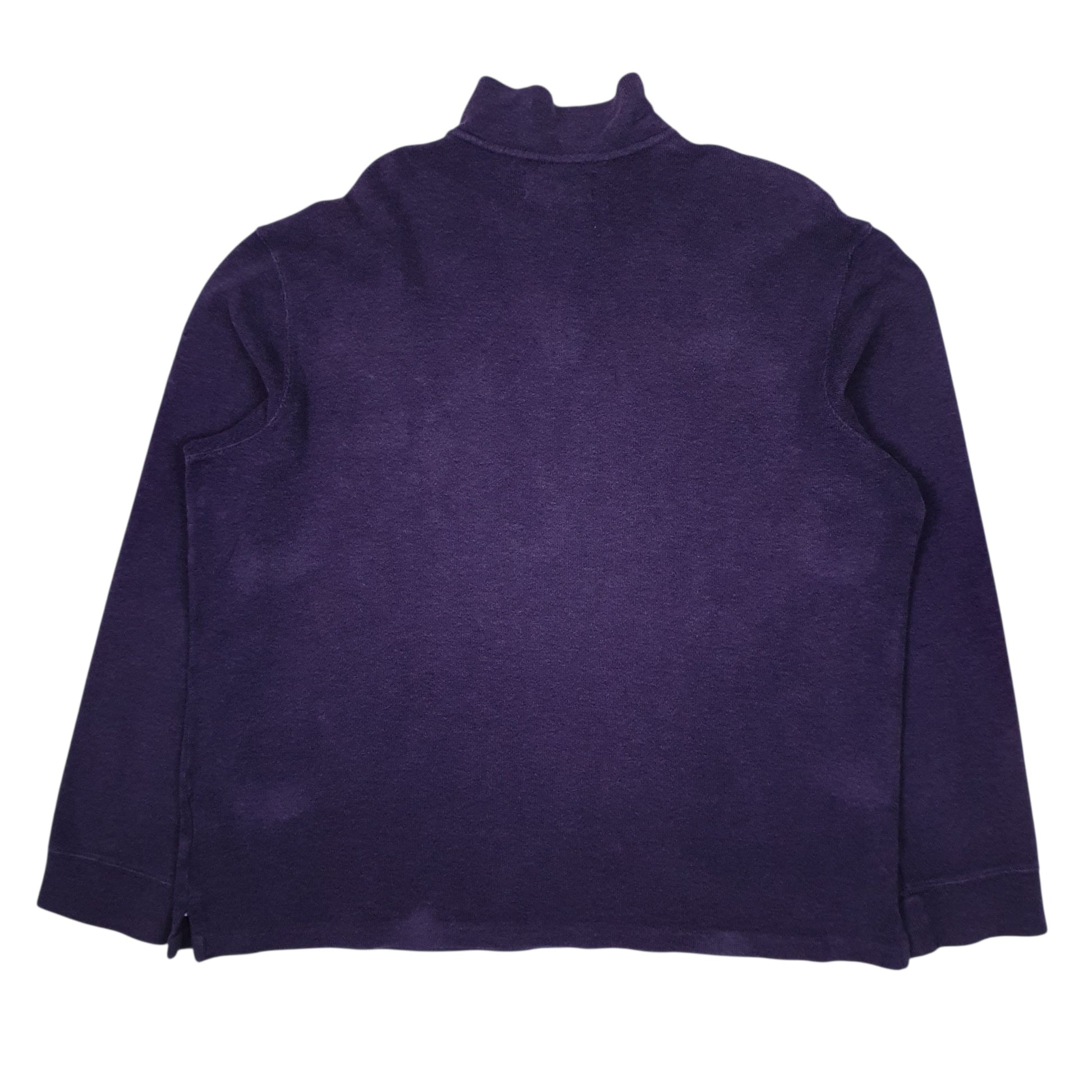Mens Purple Polo Ralph Lauren  Quarter Zip Jumper