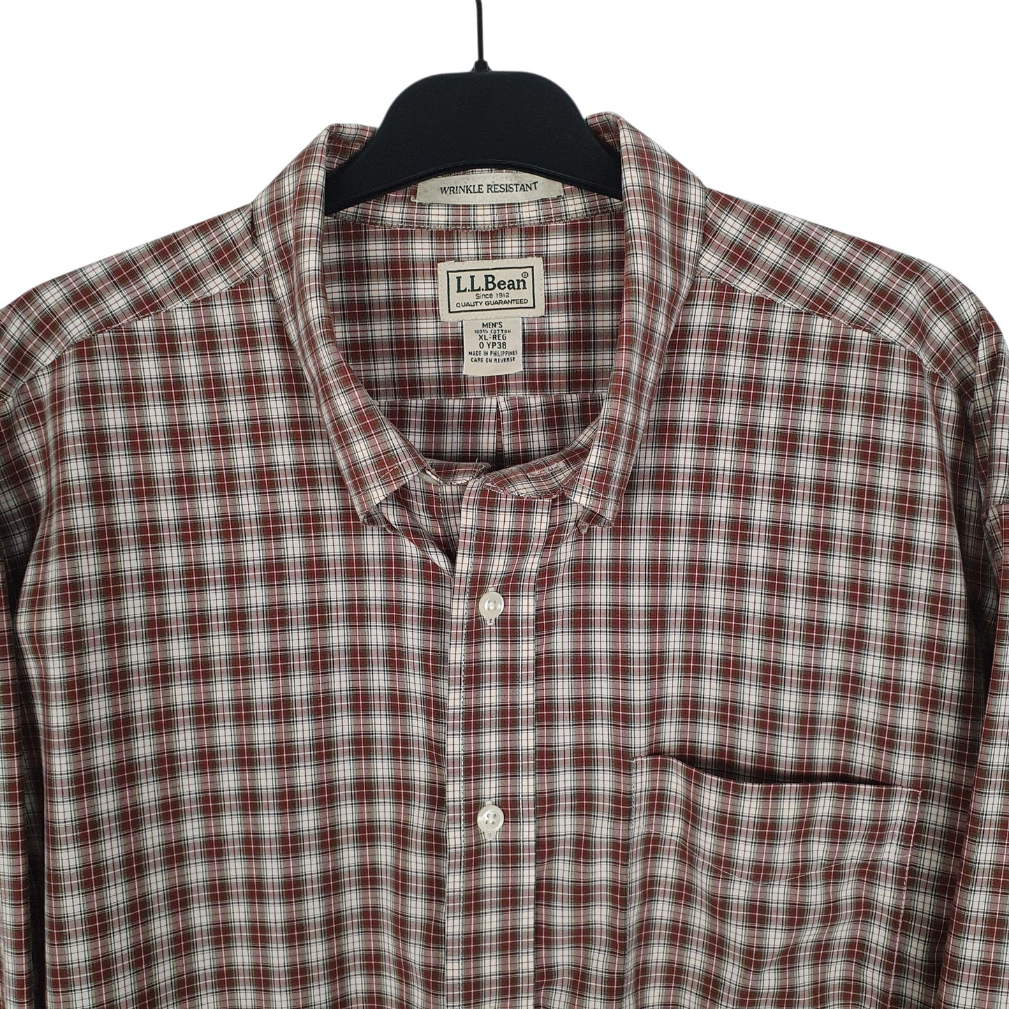 Mens Burgundy L.L.Bean   Shirt