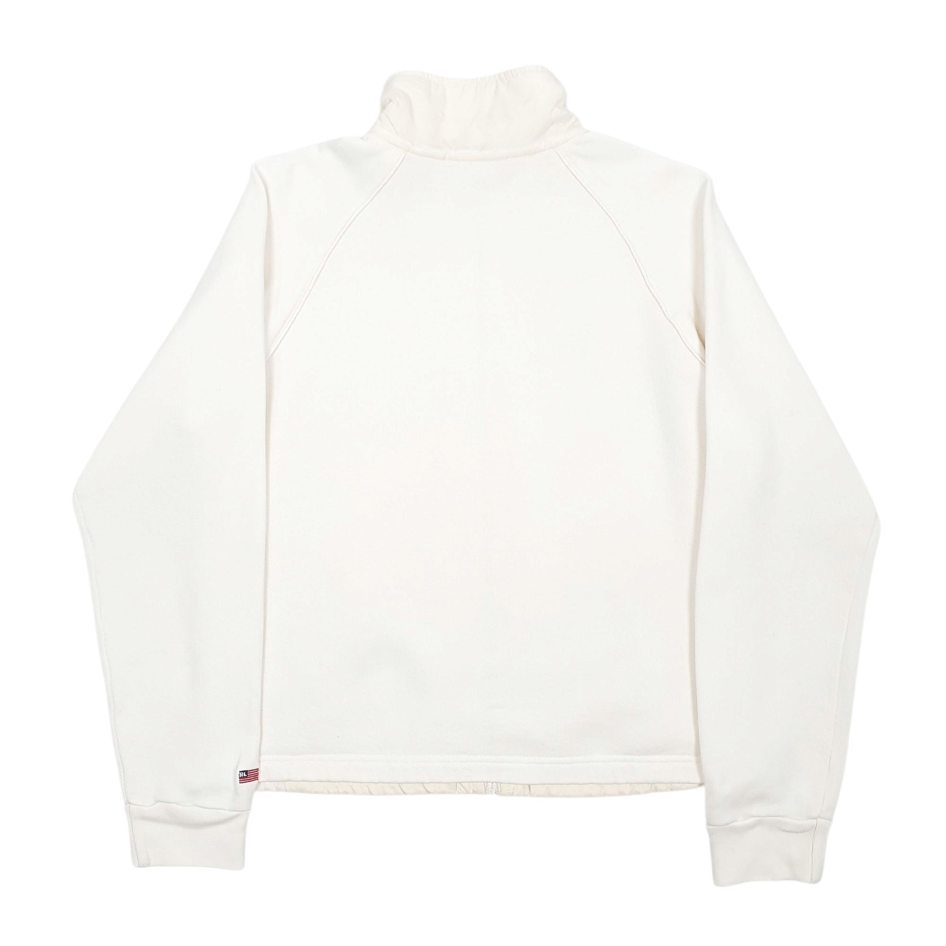 Womens White Ralph Lauren Polo Jeans Full Zip Jumper