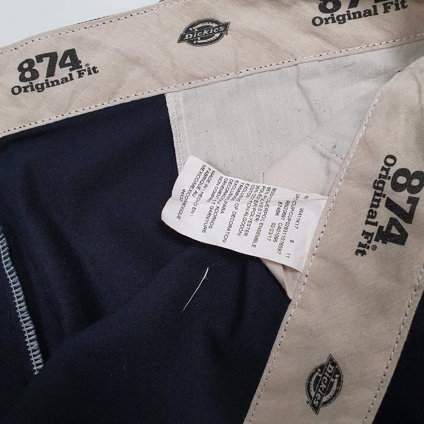 Mens Black Dickies 874 Workwear  Trousers