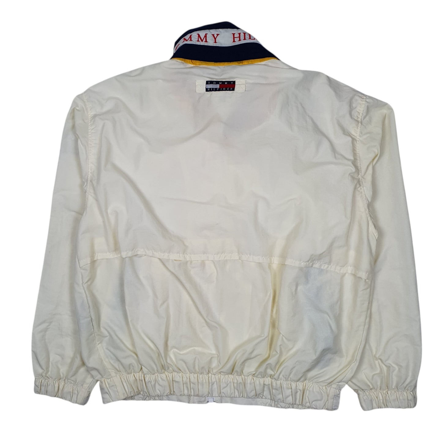Mens Cream Tommy Hilfiger Vintage 00s Quarter Zip Coat