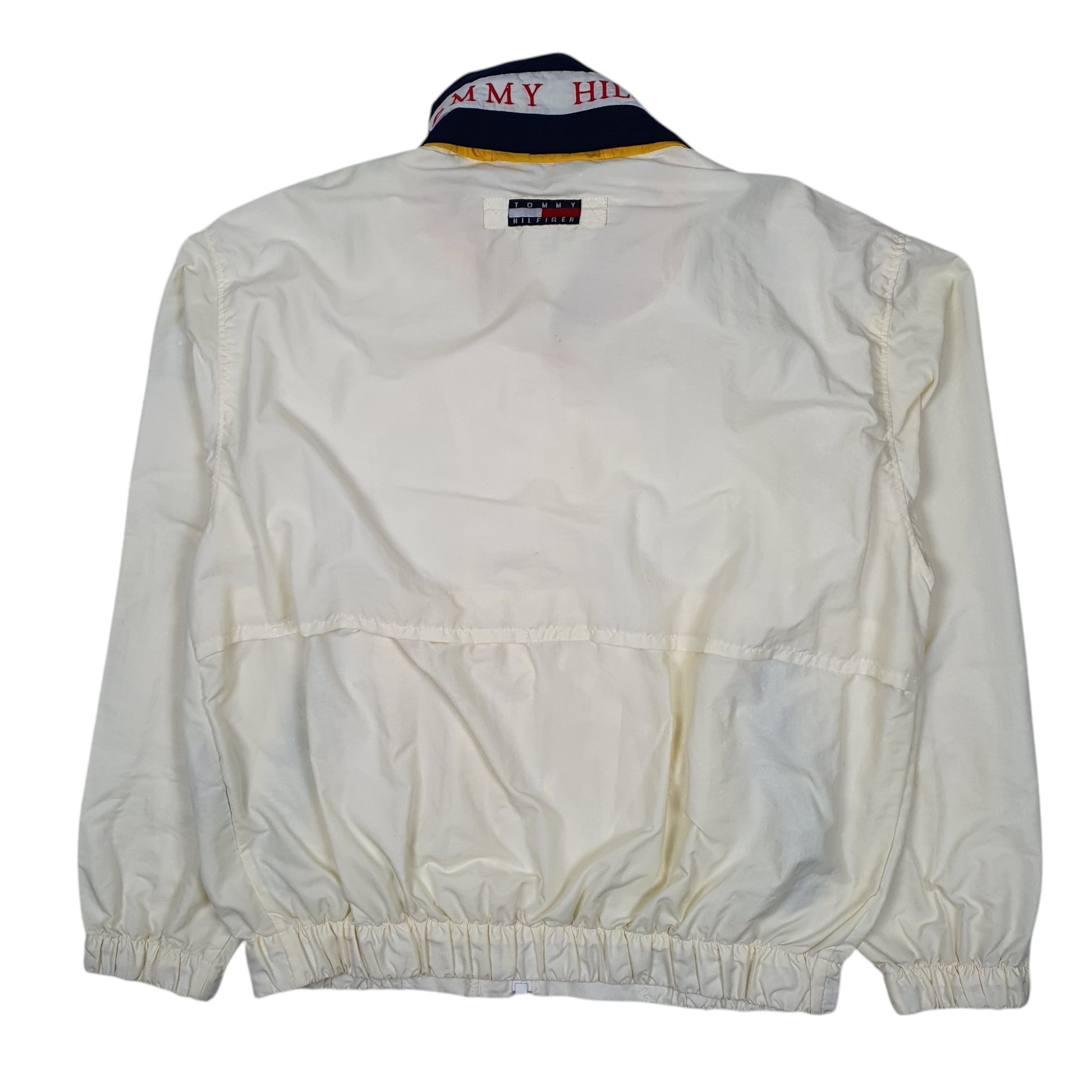Mens Cream Tommy Hilfiger Vintage 00s Quarter Zip Coat