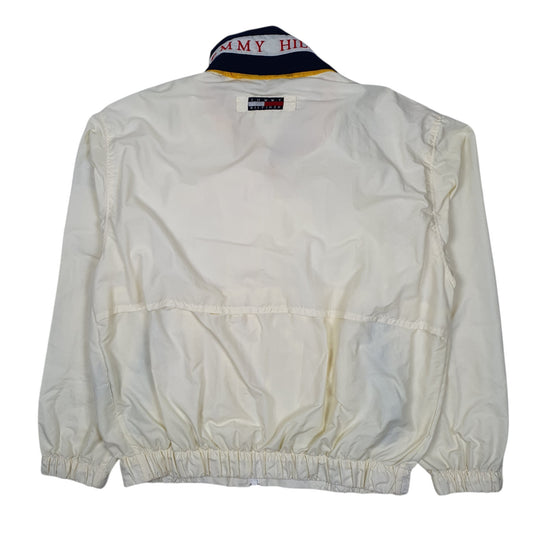 Mens Cream Tommy Hilfiger Vintage 00s Quarter Zip Coat