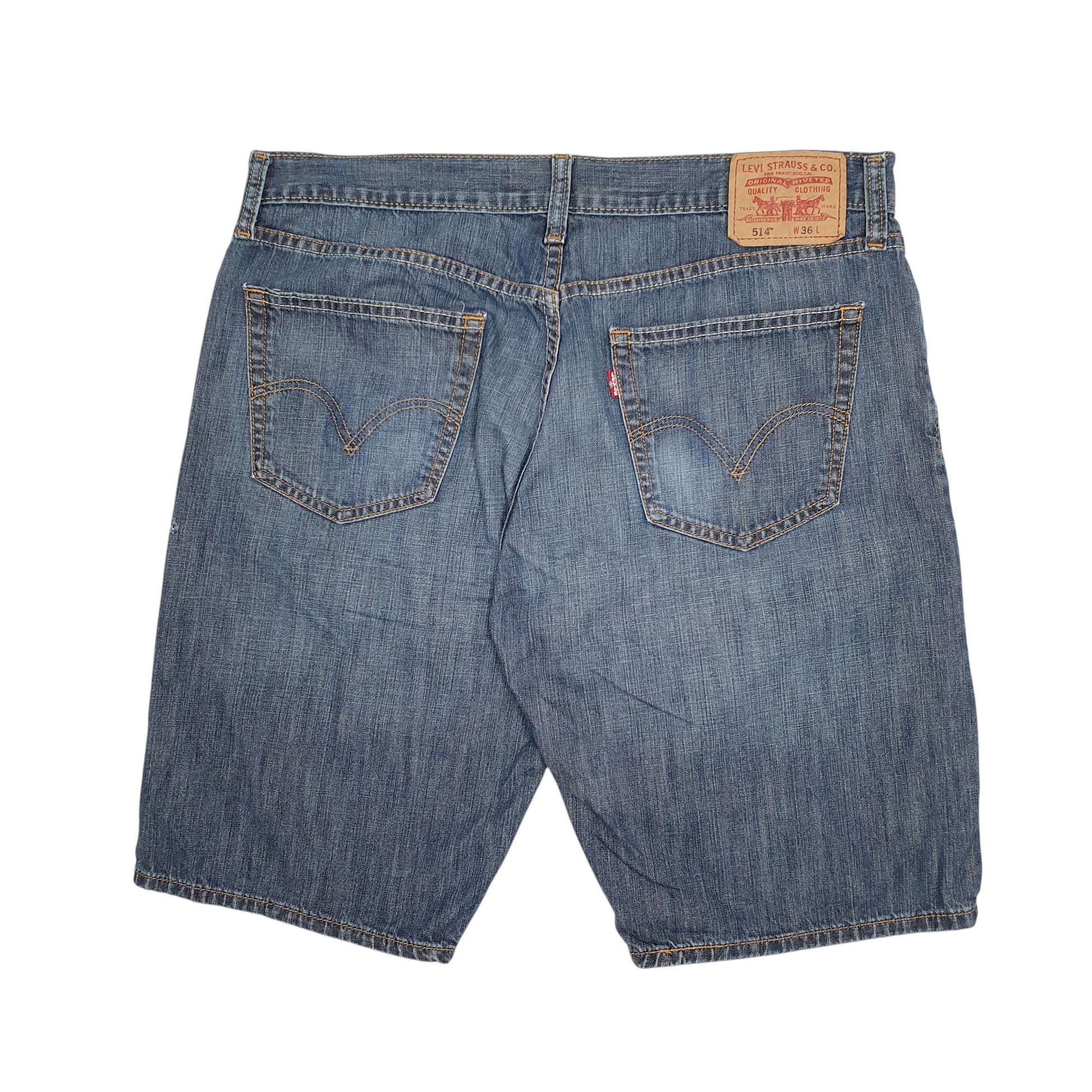 Mens Blue Levis 514  Shorts