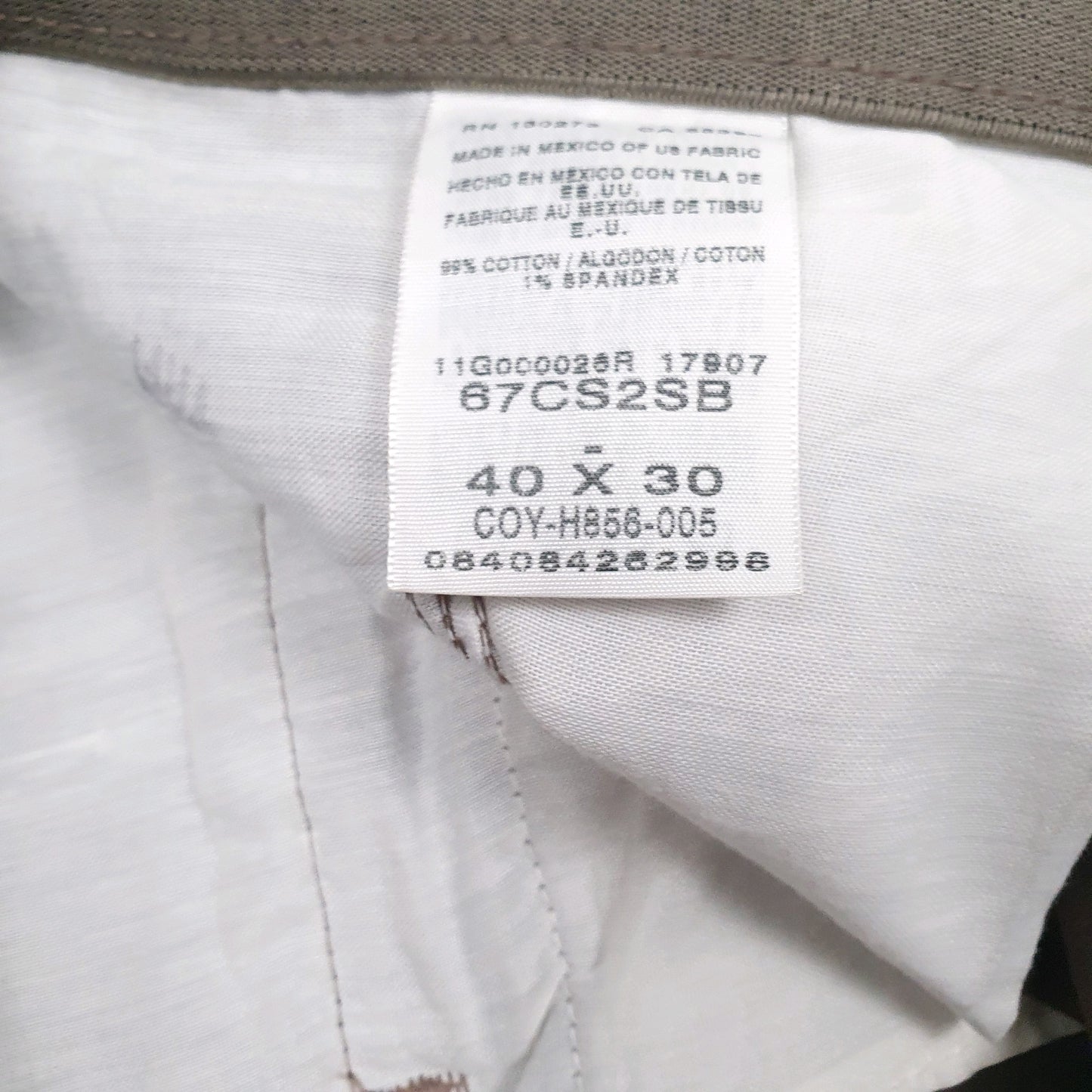 Mens Brown Wrangler Pleated  Trousers