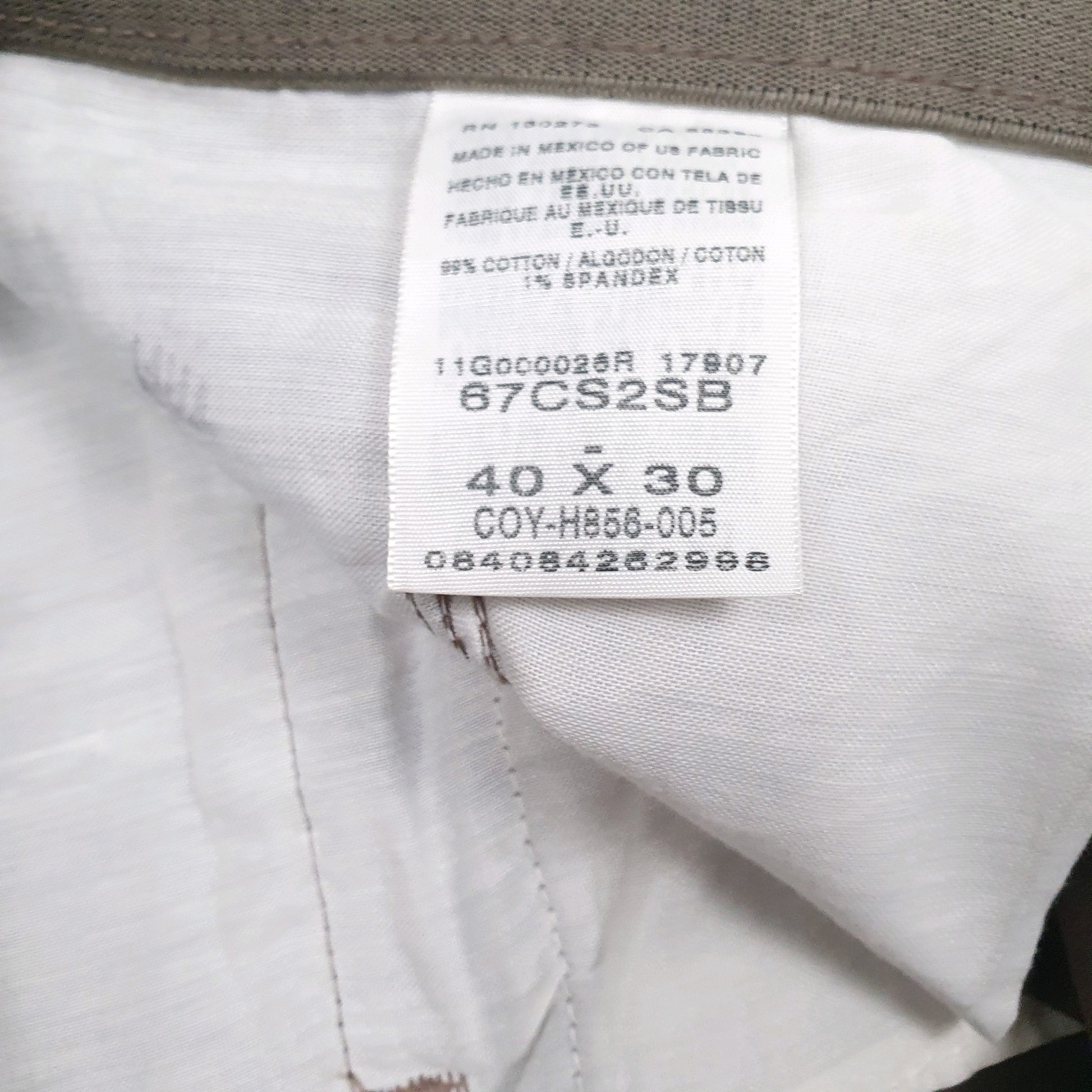 Mens Brown Wrangler Pleated  Trousers