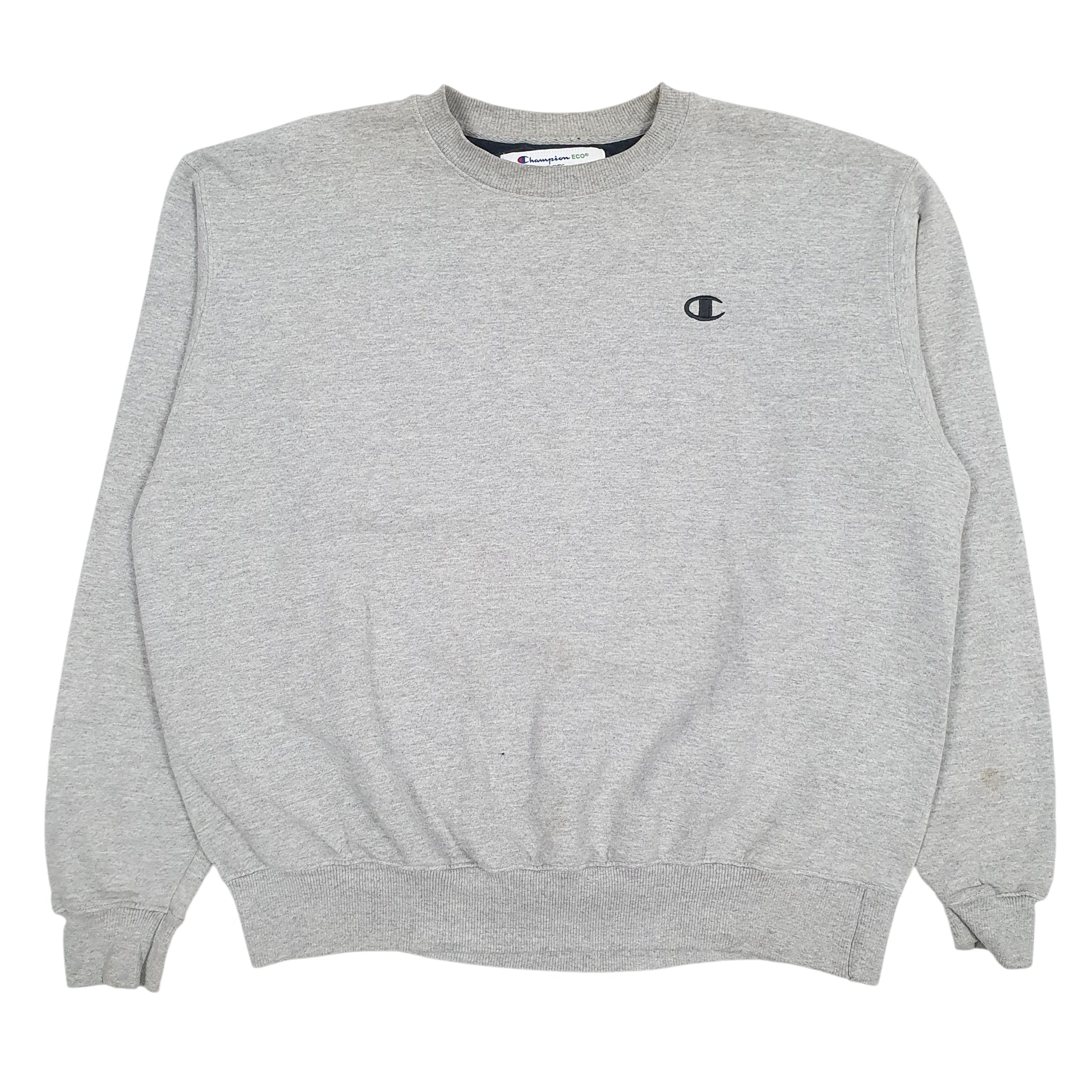Mens Grey Champion  Crewneck Jumper