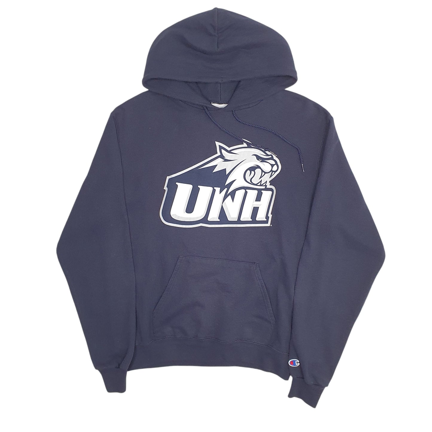 Mens Navy Champion UNH Hoodie Jumper