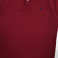 Mens Burgundy Polo Ralph Lauren Custom Slim Fit  Polo Shirt