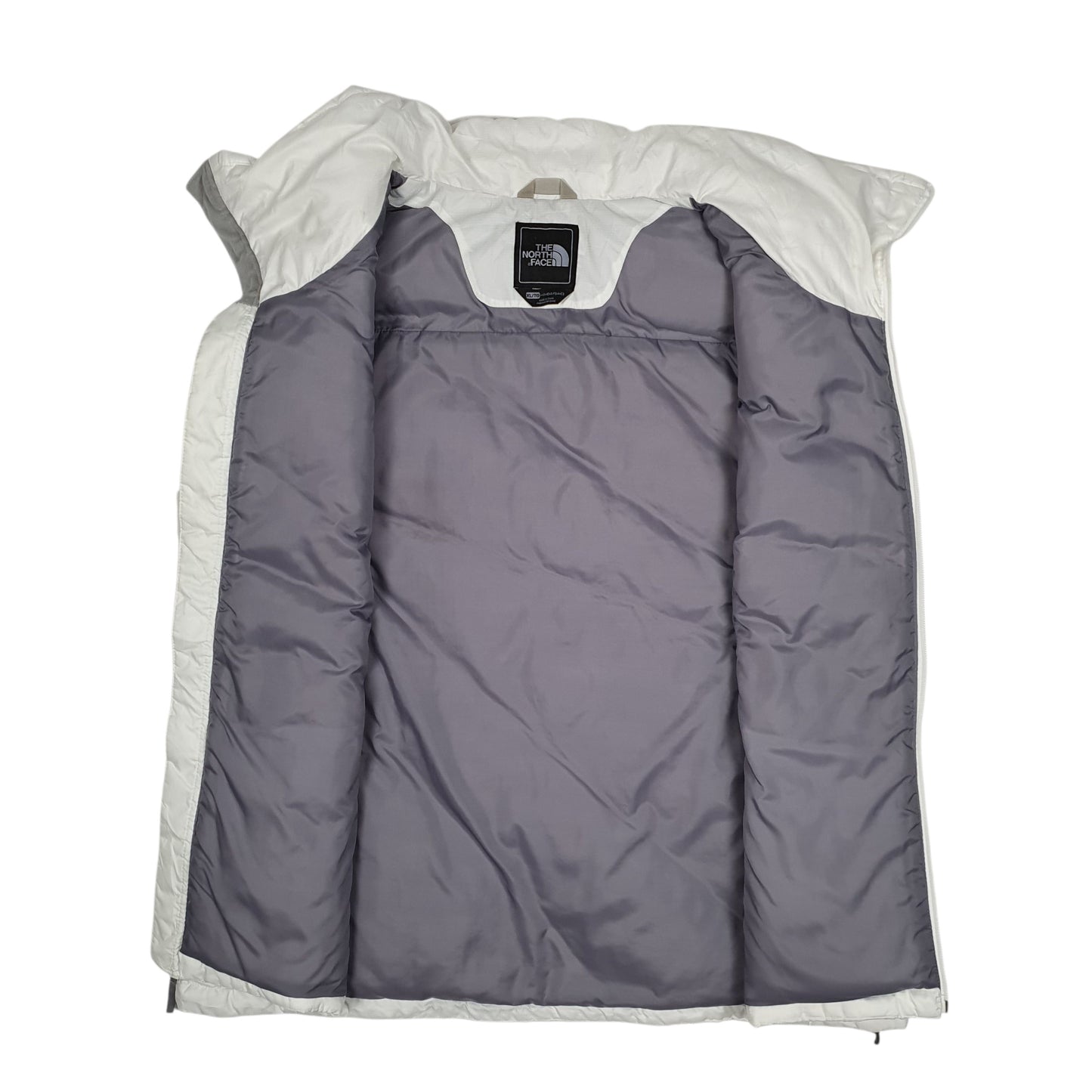 Womens White The North Face Gilet Vest Bodywarmer Crewneck Coat