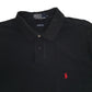 Mens Black Polo Ralph Lauren Slim Fit  Polo Shirt