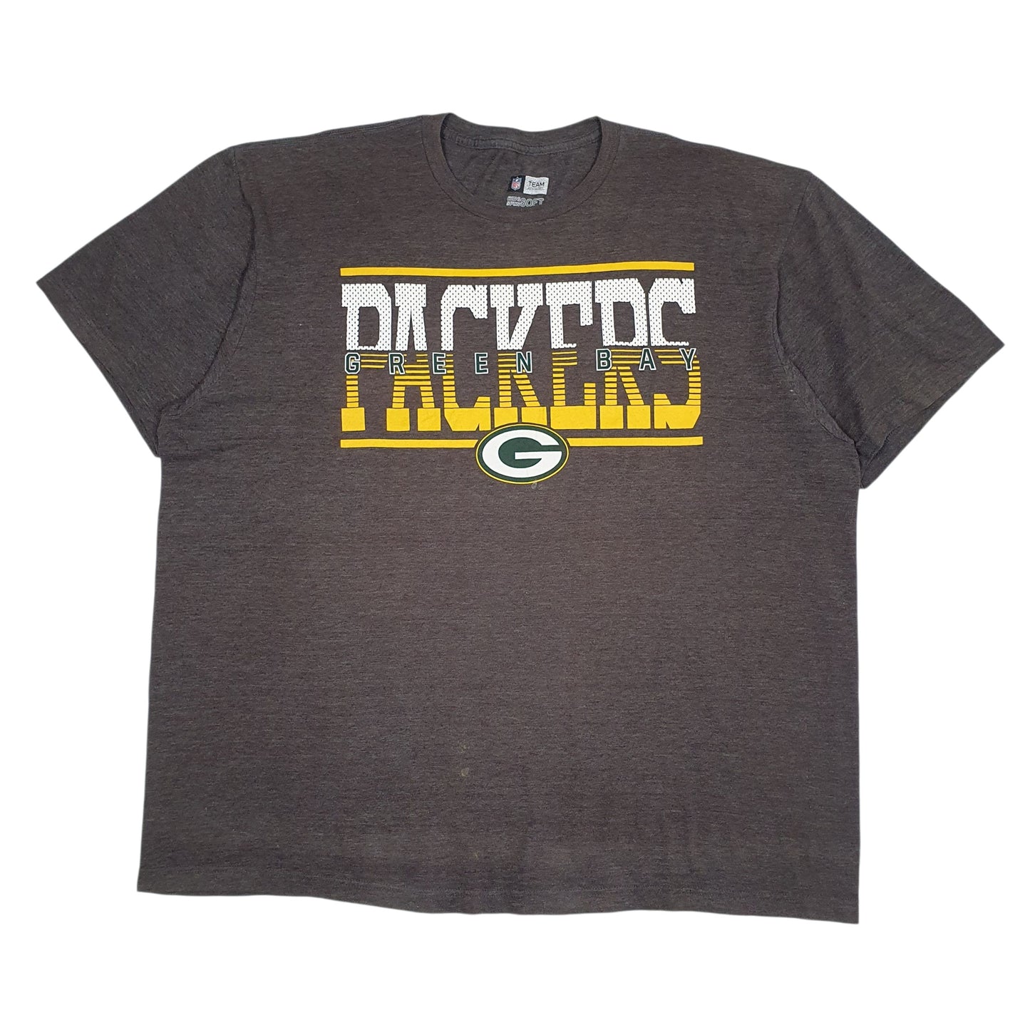 Mens Brown NFL Green Bay Packers Short Sleeve T Shirt