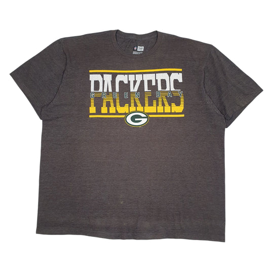 Mens Brown NFL Green Bay Packers Short Sleeve T Shirt