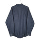 Mens Blue L.L.Bean Thick Herringbone  Shirt