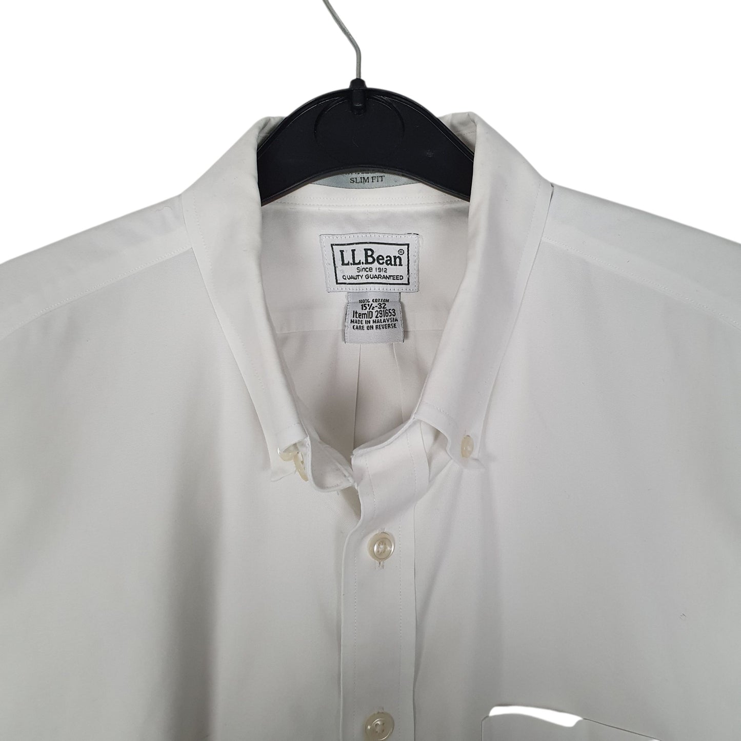 Mens White L.L.Bean   Shirt