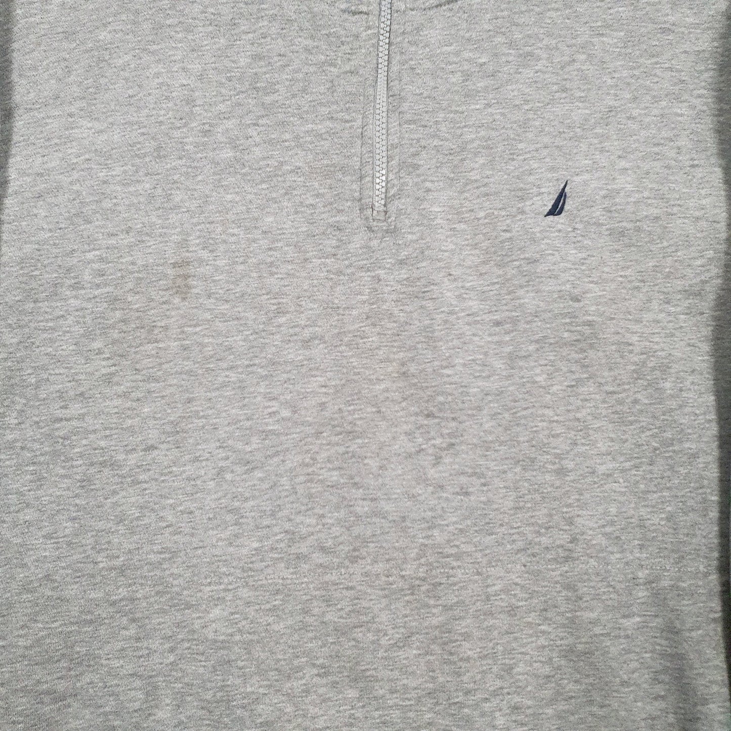 Mens Grey Nautica  Quarter Zip Jumper