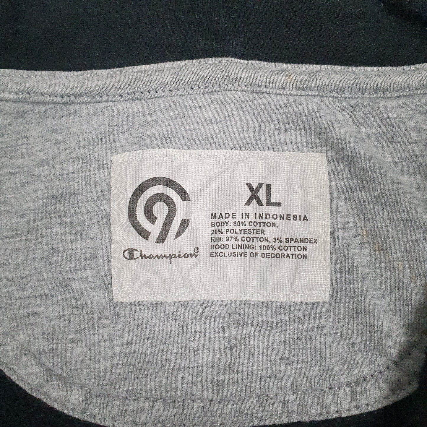 Mens Black Champion  Full Zip Jumper