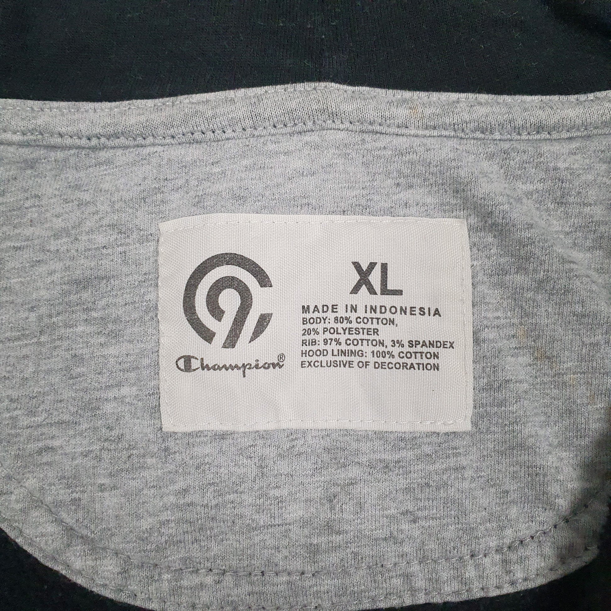 Mens Black Champion  Full Zip Jumper