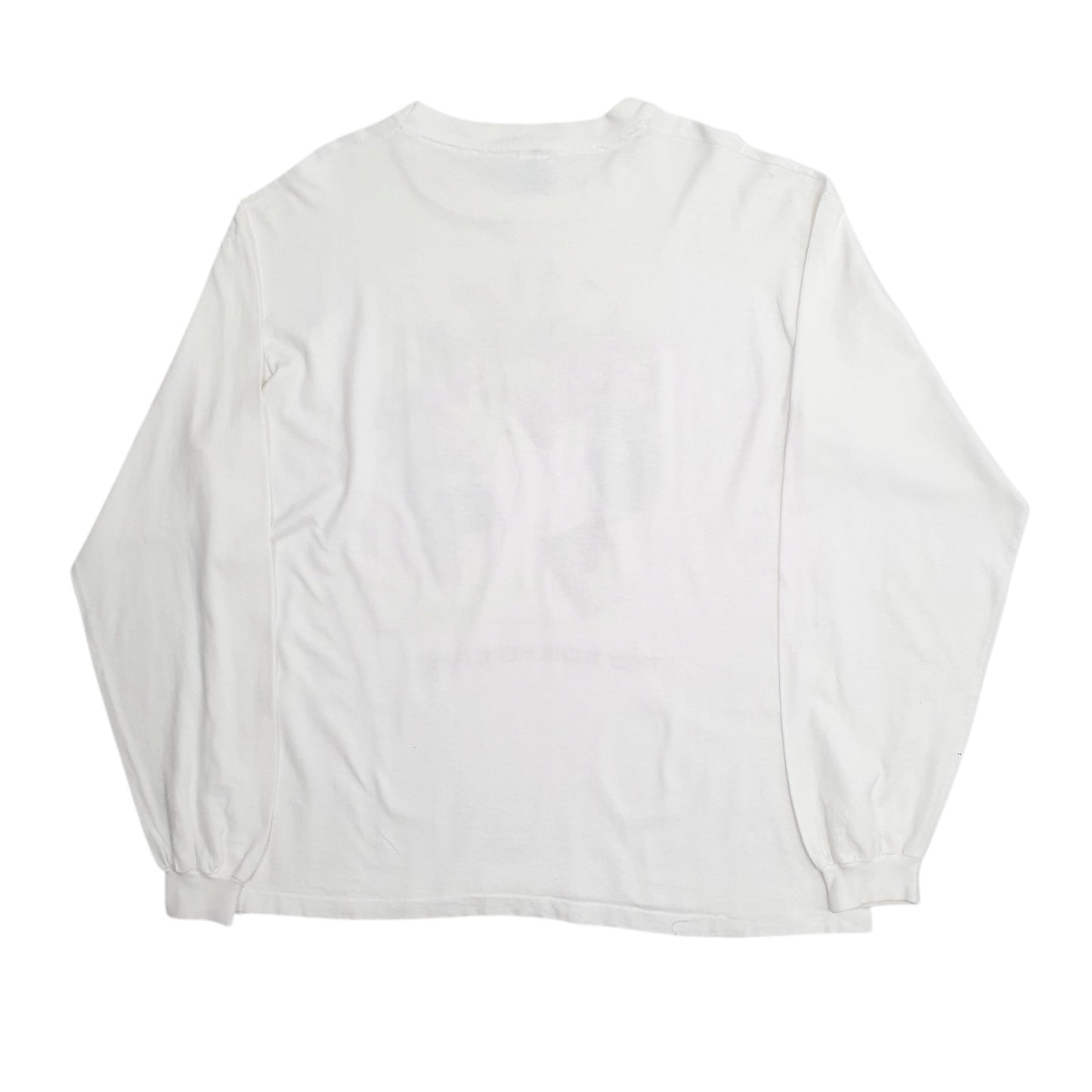 Mens White Anvil Single Stitch Vintage 90s  T Shirt