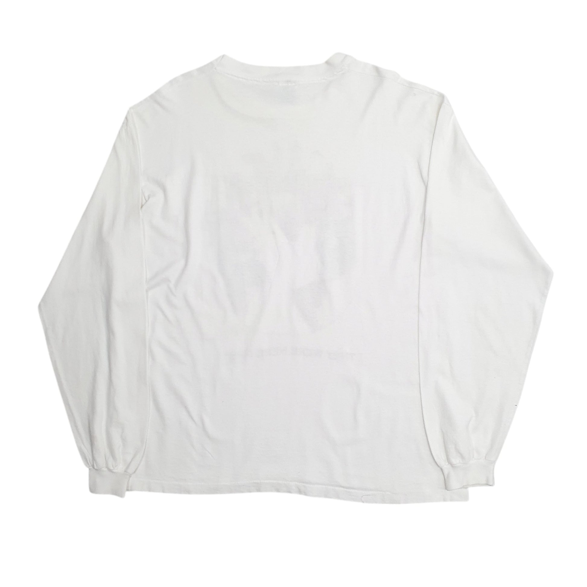 Mens White Anvil Single Stitch Vintage 90s  T Shirt