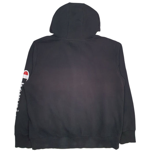 Mens Black Champion  Hoodie Jumper