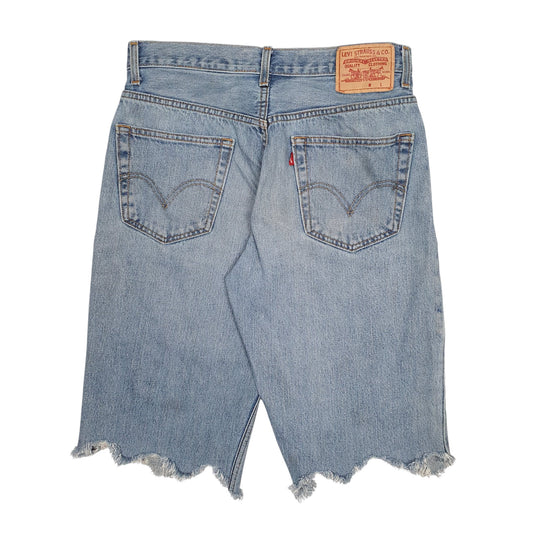 Mens Blue Levis Cut Off  Shorts