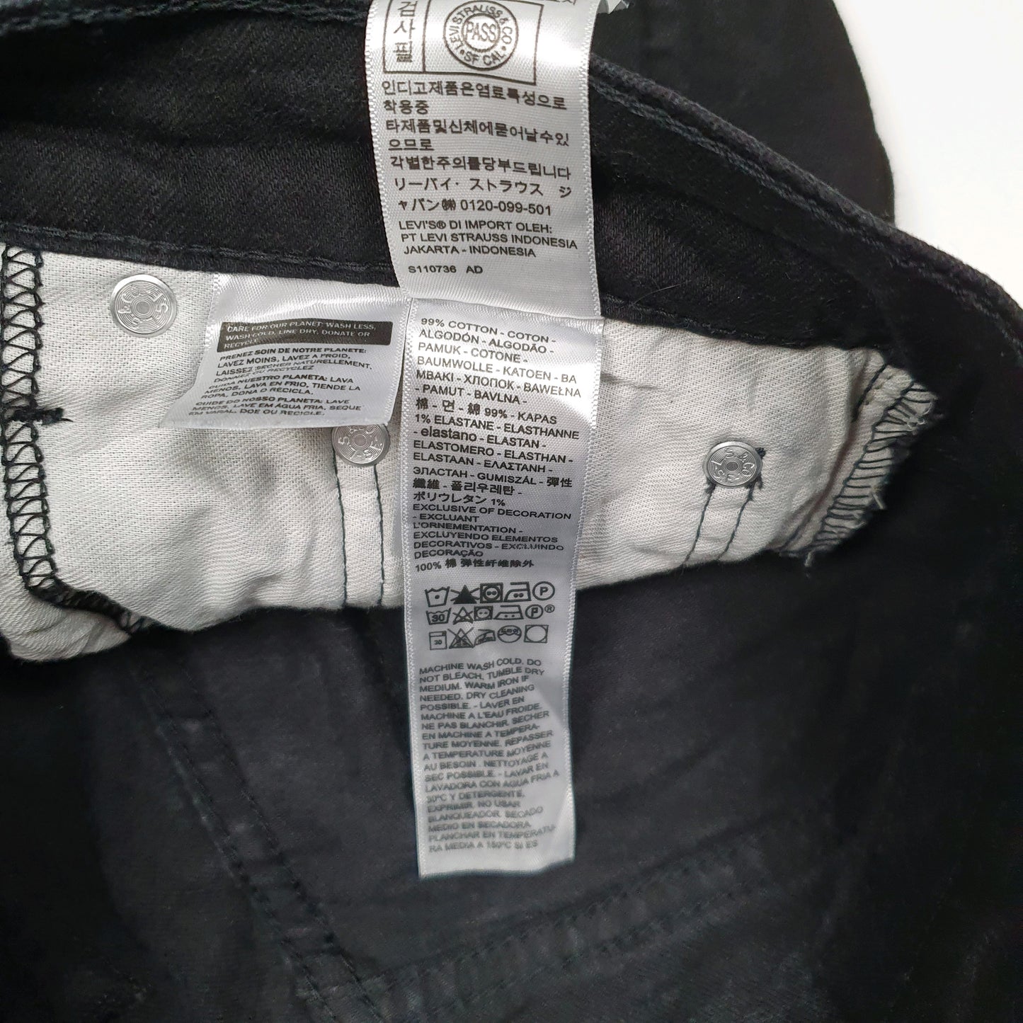 Mens Black Levis   Jeans