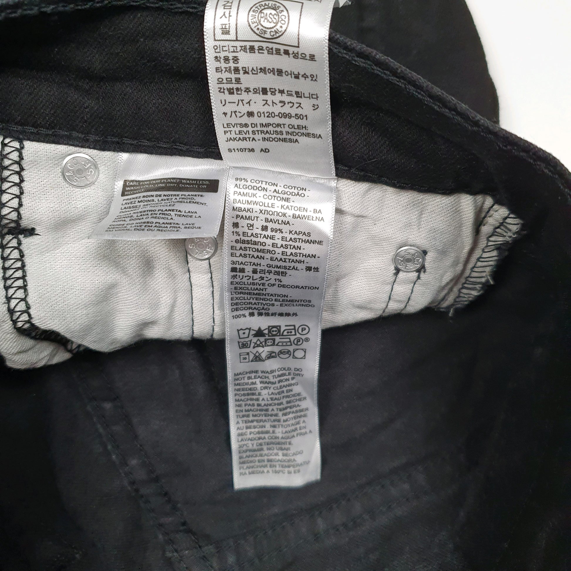 Mens Black Levis   Jeans