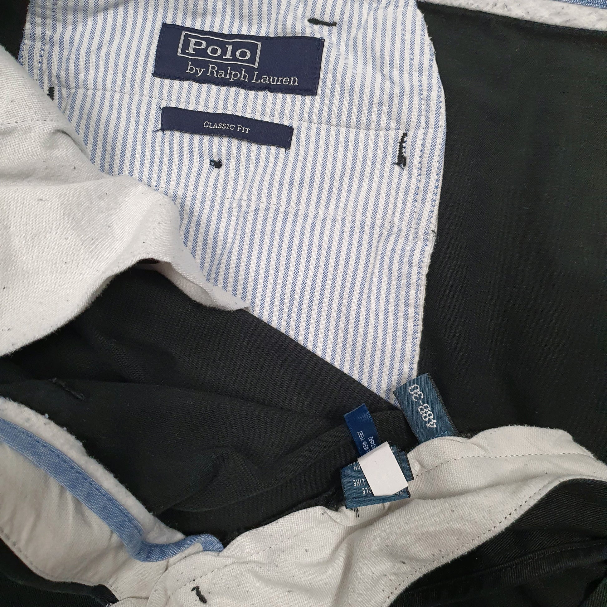 Mens Black Polo Ralph Lauren   Trousers