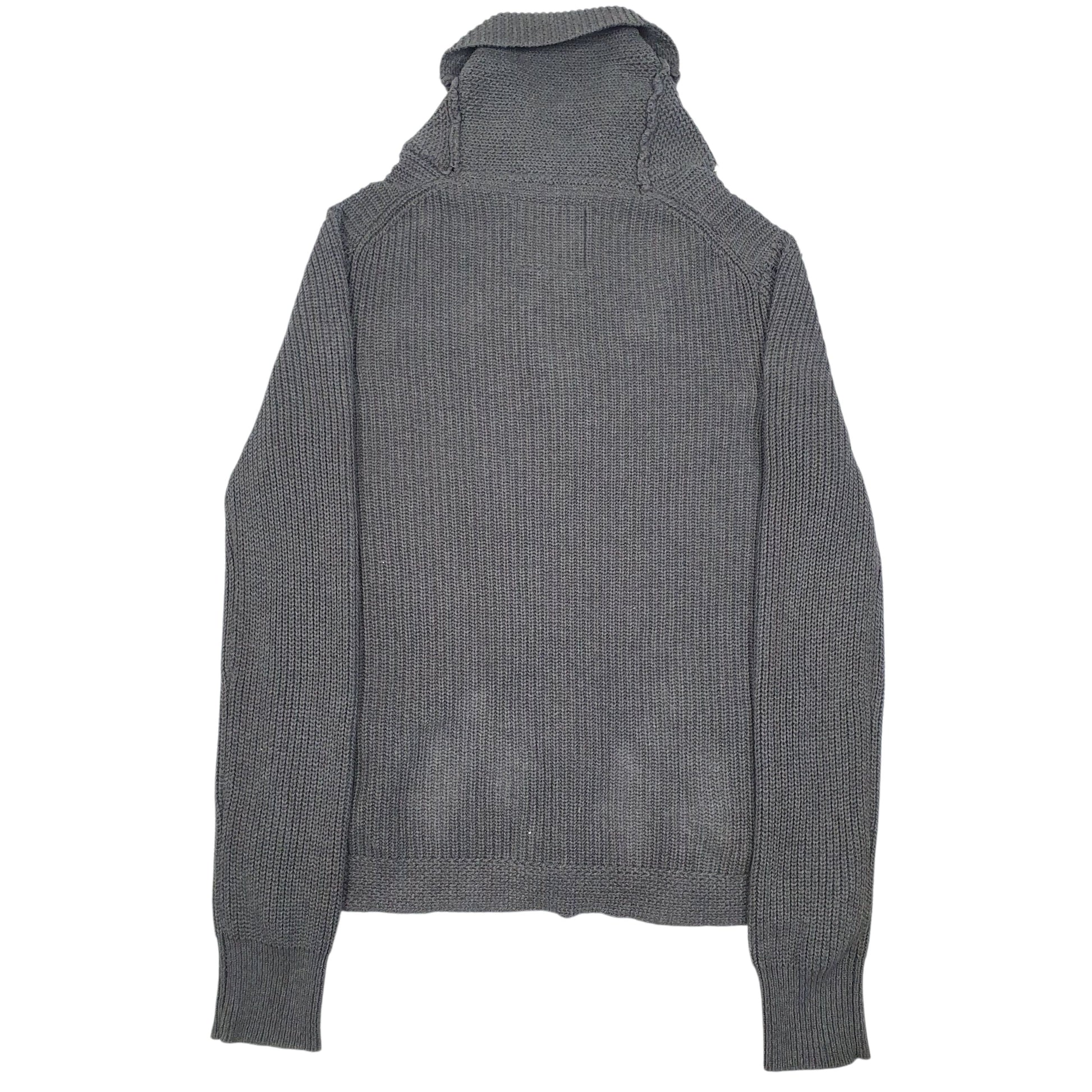 Mens Grey WHO.A.U Knitwear Cardigan Jumper